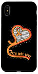Coque pour iPhone XS Max Faith Hope Love Ruban orange pour sensibilisation à la leucémie et au cancer