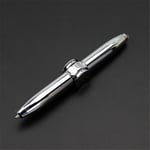 Led Pen Fidget Spinner Pen Stress Relief Toy Led Spinning Ball Pen Multicolor Electroplated silver