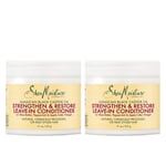 2xShea Moisture Jamaican Black Castor Strengthen Restore Leavein Conditioner312g