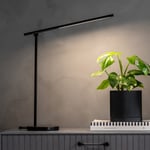 Angle Lamp 01 - Justerbar bordslampa, 1 USB-A laddare, svart