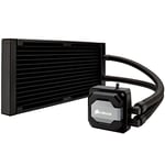 Corsair Hydro H110i GT Refroidisseur Liquide (280mm Radiateur, deux SP140 PWM Ventilateur, All-in-One Liquid CPU Cooler) Noir