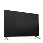 ZXF Waterproof TV Cover Soft Elastic Fabric Cover For 43" 49" 55" LCD TV Hang-type Television Protector Case Scratch Resistant Splash Proof Warm Home (Color : Black, Size : 43 inch)