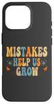 Coque pour iPhone 16 Pro Groovy Growth Mindset Positive Retro Teachers Retournent à l'école