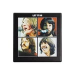 BEATLES - Coaster Single Ceramic - The  Let It Be - New Coaster Sing - T600z