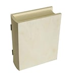 Artemio - Boîte en forme de livre (bois 21,7 x 5,71 x 17,78 cm), couleur beige