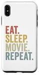 iPhone XS Max Eat Sleep Movie Repeat Funny Film Lovers Case