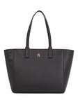 Tommy Hilfiger Monogram Logo Tote Bag, Black