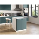 Ilot Central de Cuisine Duo 80 Vert Anis Easy Cuisine