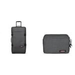 EASTPAK - TRANVERZ M - Valise, 67 x 35.5 x 30, 78 L, Black Denim (Gris) & Mavis - Trousse de Toilette, 6 L, Black Denim (Gris)