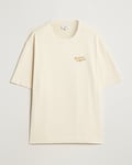 Maison Kitsuné Handwriting Embroidery T-Shirt Alabaster