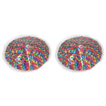 2 Pairs Round Colorful Sequin Nipple Covers Adhesive Nipple Bra Sticker Cove NAU