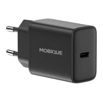 Mobique Väggladdare USB-C 20W PD svart