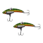 SteelShad - Mini Series (1/4 oz) Perch - 2 Pack - Lipless Crankbait for Freshwater Fishing - Perfect for Ice Fishing, Pan Fishing, Crappie, Walleye and Bass