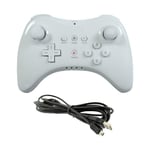 Trådlös Klassisk Pro-kontroll Joystick Gamepad med USB-kabel för Nintend white