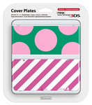 Kisekae plate No.017 large dot pink green for New Nintendo 3DS cover plate Japan