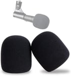 Pare-brise pour Micro SM58 - Couvercle de Pare-brise en Mousse à Filtre Anti-pop pour Shure SM58 SM58-LC Micro à Bille pour Réduire les Bruits de Vent par (2PCS)