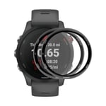 2 st för Garmin Forerunner 255S Hat-Prince 3D Full täckning Soft PC Edge + PMMA HD skärmskyddsfilm