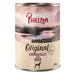 Purizon Adult 24 x 400 g - kornfri - Adult: Kyllingfilet med and, gulrot og bjørnebær