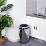 Stainless Steel Sensor Bin Kitchen Bin for Home Office and Living Room Silver