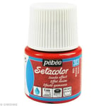 Pébéo Setacolor Tygfärg - Opak Mockaeffekt - 45 ml Setacolor Röd Mocka Röd