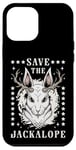 iPhone 12 Pro Max Save The Jackalope Mythical Creature Cryptid Lover Folklore Case