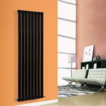 NRG Premium Black 1600 x 544 mm Radiator | Flat Panel Single Column Designer Central Heating Radiators UK