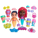 Just Play Coffret poupée de Luxe Ariel de Disney Junior avec Accessoires, 19 Accessoires, Jeux d’Imitation, Jouets pour Enfants de 3 Ans et Plus