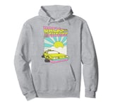 Back To The Future DeLorean Sunrise Cartoon Pullover Hoodie