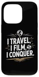 Coque pour iPhone 13 Pro I Travel I Film I Conquer Funny Vlogging Devise