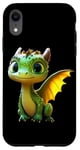 Coque pour iPhone XR Dragon Petit Bébé Vert Dragon Doux Dragons