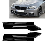 1 par Bil Front Splitter Lip Spoiler Hörntrim För Bmw 5 Series F10 F11 M Sport 2011 2012 2013 2014 2015 2016 2017 Glossy Black