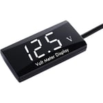 Digital Voltmeter för Bil Vattentät DC 12V LED Voltmeter för Bil, ZQKLA