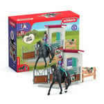 Horse Box Lisa et Storm, Figurine cheval et accessoires, SCHLEICH 42709 Horse Club, dès 5 ans