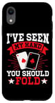 Coque pour iPhone XR Jeu de cartes de poker Jetons de jeu Bluff