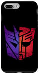 Coque pour iPhone 7 Plus/8 Plus Transformers Decepticon Autobot Distressed Split Retro Logo