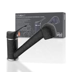 EISL GRANIT NI183SMCR Robinet d'évier avec douchette à 90° orientable Idéal pour double évier, robinet de cuisine, mitigeur monocommande avec douchette, noir