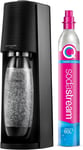SodaStream Terra Sparkling Water Maker Machine, with 1 Litre Reusable BPA-Free 