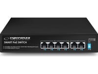 Switch Esperanza Ens105 Esperanza Switch 6-Port Poe 10/100 60W S