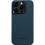 Pitaka iPhone 15 Pro Max Skal MagEZ Case 4 Black/Blue Twill