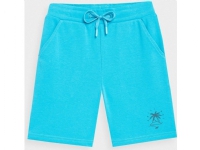 4f Shorts för pojkar 4F M047 turkos 4FJSS23TSHOM047 35S 128cm