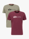 Alpha Industries Crew T-Shirt, Pack of 2