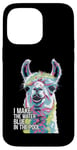 iPhone 14 Pro Max Funny Llama "I Make the Water Blue" Pool Party Joke Case