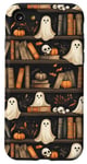 iPhone SE (2020) / 7 / 8 Cute Spooky Ghosts Skull Pumpkins Bookshelf Bookworm Bookish Case