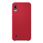 Coque silicone unie Soft Touch Rouge compatible Samsung Galaxy A10 - Neuf