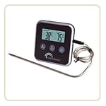 LITTLE BALANCE 8093 Thermochef Duo Timer - Thermomètre de cuisine avec timer intégré - Cuisson parfaite grâce à son signal sonore - Boitier aimanté - Noir