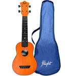 Flight, 4-String Travel Series Soprano Ukulele, Orange (TUS-35OR)