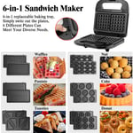 Nut Cake Dount Maker Sandwich  Waffle Toaster Panini Press Cooker Multic-Maker