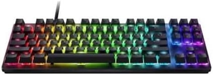 Razer Huntsman V3 X Tenkeyless (Purple Switch) – Optical Keyboard for Esports (Layout without Numeric Keypad, Fully Programmable Keys, with RGB Technology) QWERTY ES-Design | Black