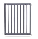 Safetots Stair Gate Wooden, Chunky, Screw Fit Gate, Grey, 63.5cm - 105.6cm