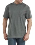 Dickies Men's Heavyweight Crew Neck Short Sleeve Tee T-Shirt, Hunter Green Heather, Large